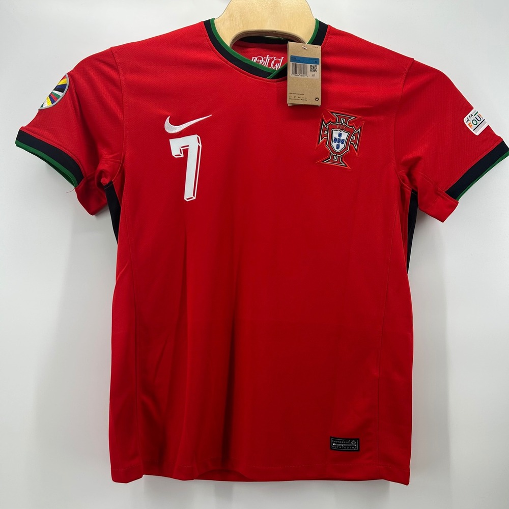 Nike Portugal Soccer Jersey Mens M Red Ronaldo 7 Euro 2024 CD0699-100 NWT
